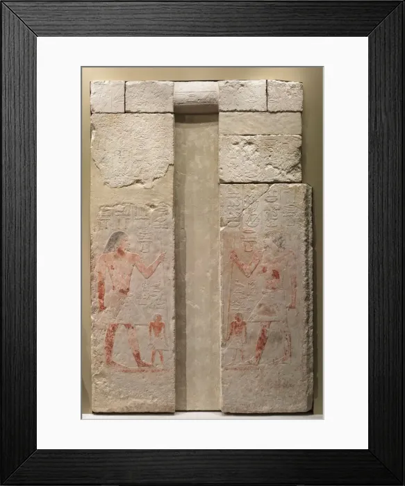 Framed Print : False Door of Nykara, 2408-2341 BC. Creator: Unknown Framed Print : False Door of Nykara, 2408-2341 BC. Creator: Unknown