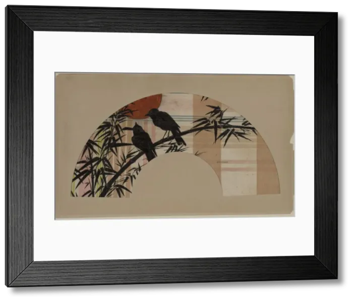 Framed Print : Fan, c. 1890. Creator: Henri Charles Guerard (French, 1846-1897) Framed Print : Fan, c. 1890. Creator: Henri Charles Guerard (French, 1846-1897)