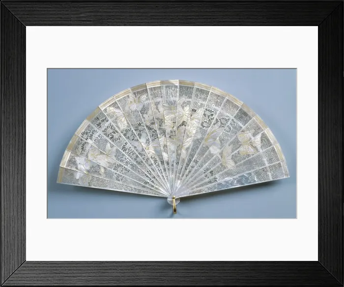 Framed Print : Fan, c. 1900. Creator: Rene Lalique (French, 1860-1945) Framed Print : Fan, c. 1900. Creator: Rene Lalique (French, 1860-1945)