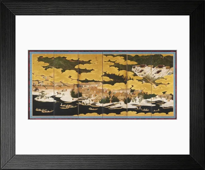 Framed Print : Famous Views of Omi, 1660s-90s. Creator: Unknown Framed Print : Famous Views of Omi, 1660s-90s. Creator: Unknown