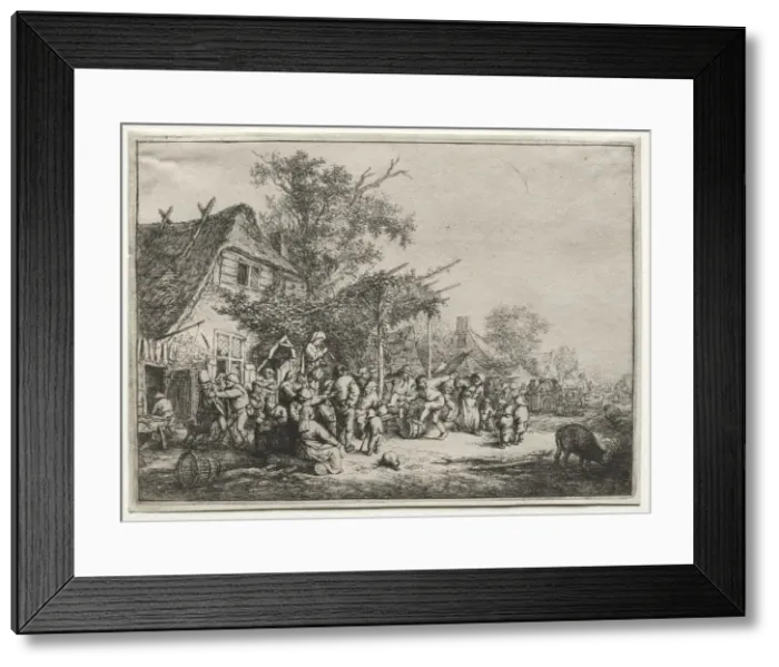 Framed Print : Festival Under the Trellis. Creator: Adriaen van Ostade (Dutch, 1610-1684) Framed Print : Festival Under the Trellis. Creator: Adriaen van Ostade (Dutch, 1610-1684)
