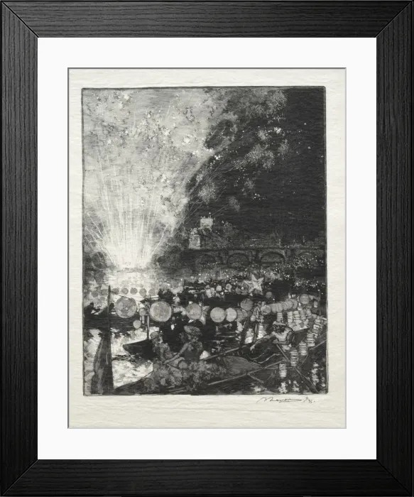 Framed Print : Fete Venitienne. Creator: Auguste Louis Lepere (French, 1849-1918) Framed Print : Fete Venitienne. Creator: Auguste Louis Lepere (French, 1849-1918)