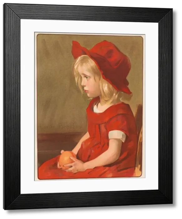 Framed Print : Fillette a lOrange, 1899. Creator: Louise Breslau (Swiss, 1856-1927); Imprimerie Champenois Framed Print : Fillette a lOrange, 1899. Creator: Louise Breslau (Swiss, 1856-1927); Imprimerie Champenois