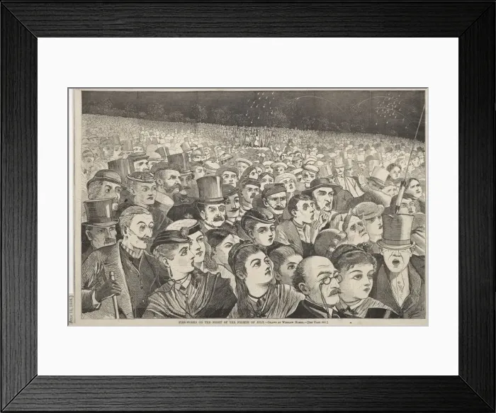 Framed Print : Fire-Works on the Night of the Fourth of July, 1868. Creator: Winslow Homer (American, 1836-1910) Framed Print : Fire-Works on the Night of the Fourth of July, 1868. Creator: Winslow Homer (American, 1836-1910)