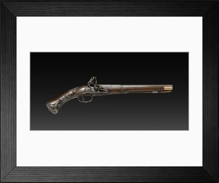 Framed Print : Flintlock Pistol, 1788. Creator: Unknown Framed Print : Flintlock Pistol, 1788. Creator: Unknown