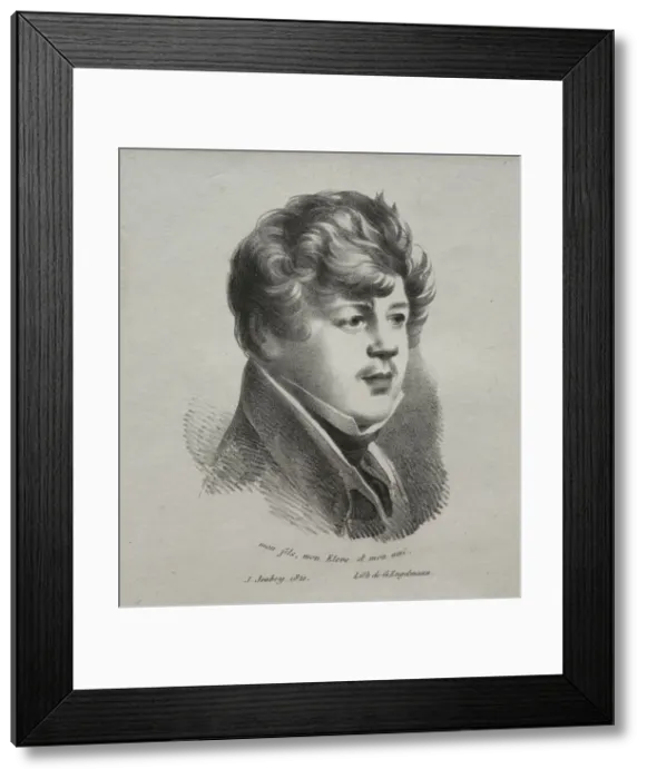 Framed Print : Eugene Isabey, 1821. Creator: Jean-Baptiste Isabey (French, 1767-1855) Framed Print : Eugene Isabey, 1821. Creator: Jean-Baptiste Isabey (French, 1767-1855)