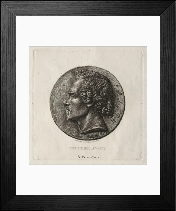 Framed Print : Evariste Boulay-Paty; a Poet, 1861. Creator: Charles Meryon (French, 1821-1868) Framed Print : Evariste Boulay-Paty; a Poet, 1861. Creator: Charles Meryon (French, 1821-1868)