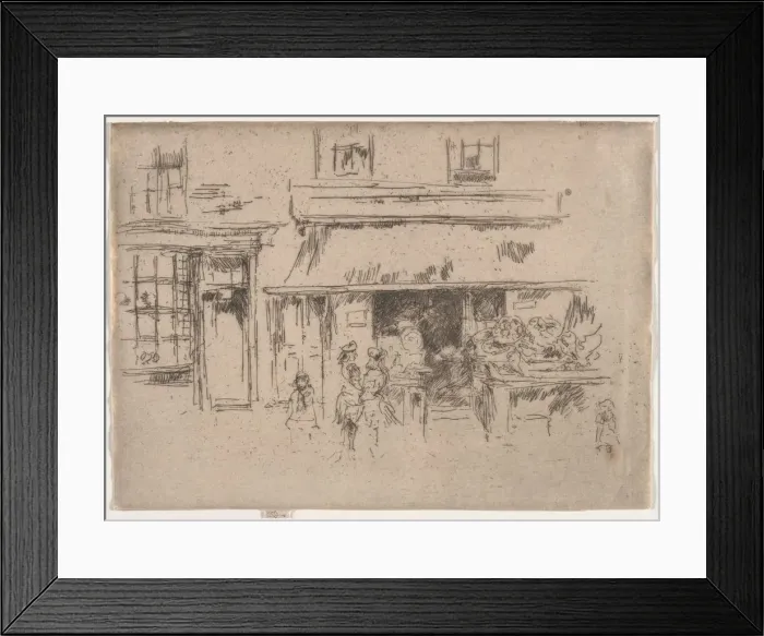 Framed Print : Exeter Street. Creator: James McNeill Whistler (American, 1834-1903) Framed Print : Exeter Street. Creator: James McNeill Whistler (American, 1834-1903)