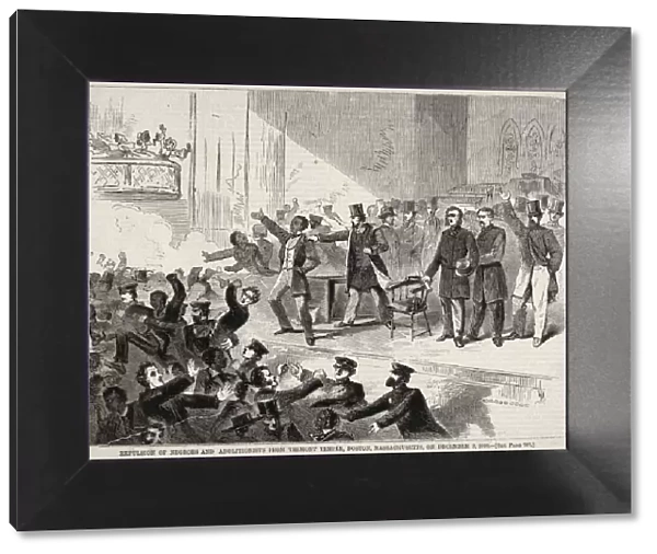 Expulsion of Negroes and Abolitionists from Tremont Temple, Boston, Massachusetts
