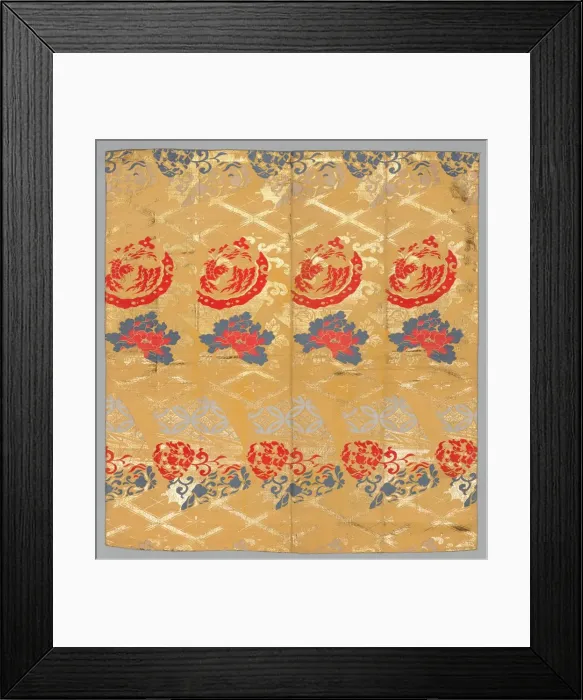 Framed Print : Fabric, late 1800s-early 1900s. Creator: Unknown Framed Print : Fabric, late 1800s-early 1900s. Creator: Unknown