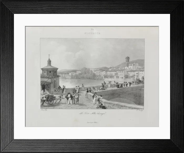 Framed Print : Voyage en Italie en 1822, 1833. Creator: Jean-Baptiste Isabey (French, 1767-1855) Framed Print : Voyage en Italie en 1822, 1833. Creator: Jean-Baptiste Isabey (French, 1767-1855)