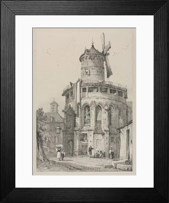 Framed Print : Facsimiles of Sketches Made in Flanders and Germany: On the Walls, Cologne, 1833. Creator Framed Print : Facsimiles of Sketches Made in Flanders and Germany: On the Walls, Cologne, 1833. Creator