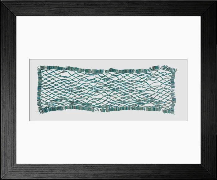 Framed Print : Faience Bead Net, Egypt, Late Period to Ptolemaic. Creator: Unknown Framed Print : Faience Bead Net, Egypt, Late Period to Ptolemaic. Creator: Unknown