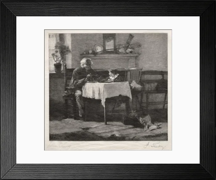Framed Print : Exchanging Confidences, 1887. Creator: John Tinkey (American, 1940-1901) Framed Print : Exchanging Confidences, 1887. Creator: John Tinkey (American, 1940-1901)