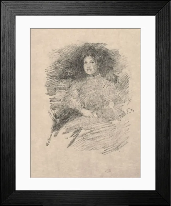 Framed Print : Firelight (Mrs. Pennell), 1896. Creator: James McNeill Whistler (American, 1834-1903) Framed Print : Firelight (Mrs. Pennell), 1896. Creator: James McNeill Whistler (American, 1834-1903)