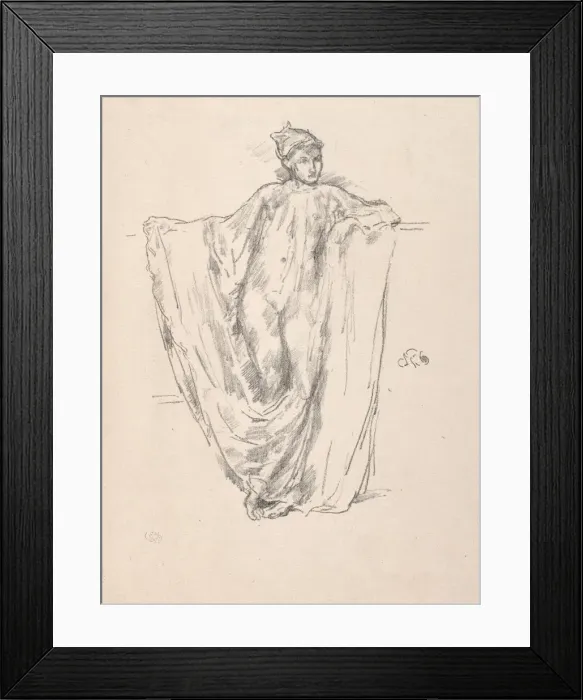 Framed Print : Figure Study. Creator: James McNeill Whistler (American, 1834-1903) Framed Print : Figure Study. Creator: James McNeill Whistler (American, 1834-1903)
