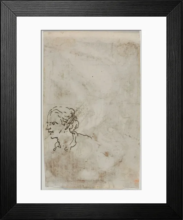 Framed Print : Figure Studies (verso), c. 1640-1649. Creator: Salvator Rosa (Italian, 1615-1673) Framed Print : Figure Studies (verso), c. 1640-1649. Creator: Salvator Rosa (Italian, 1615-1673)