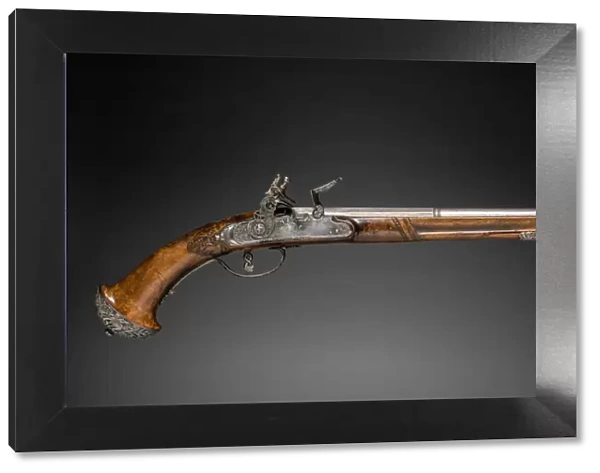 Flintlock Pistol, c. 1690-1700. Creator: Gio Borgognone (Italian); Lazarino Cominazzo (Italian)