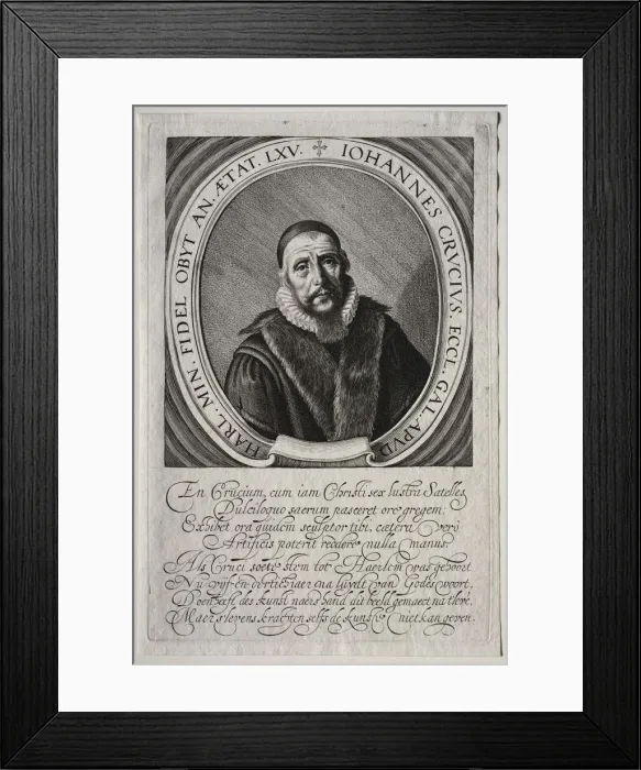 Framed Print : Johannes Crucius. Creator: Jan van de Velde (Dutch, 1620-1662) Framed Print : Johannes Crucius. Creator: Jan van de Velde (Dutch, 1620-1662)