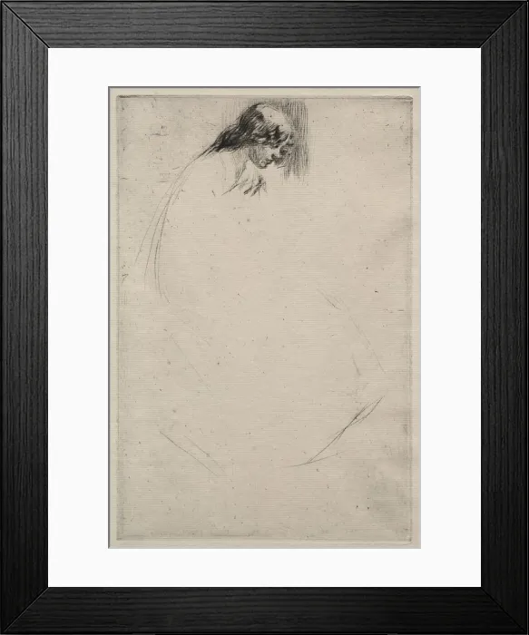 Framed Print : Jos Bent Head. Creator: James McNeill Whistler (American, 1834-1903) Framed Print : Jos Bent Head. Creator: James McNeill Whistler (American, 1834-1903)