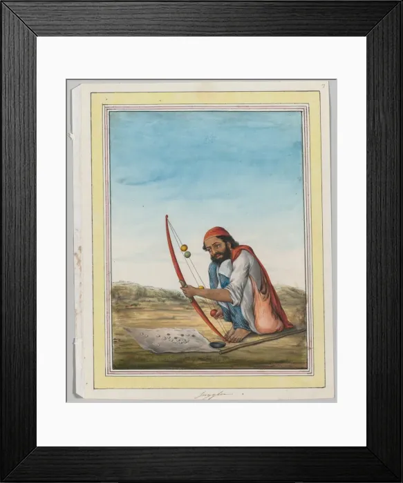 Framed Print : Juggler, c. 1840. Creator: Unknown Framed Print : Juggler, c. 1840. Creator: Unknown