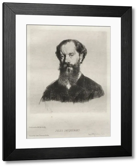 Framed Print : Jules Jacquemart, 1876. Creator: Marcellin Gilbert Desboutin (French, 1823-1902) Framed Print : Jules Jacquemart, 1876. Creator: Marcellin Gilbert Desboutin (French, 1823-1902)