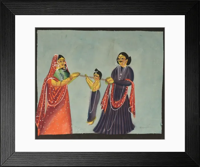 Framed Print : Kalighat Painting, 1800s. Creator: Unknown Framed Print : Kalighat Painting, 1800s. Creator: Unknown