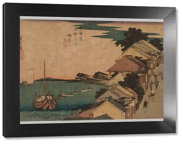 Kanagawa, Inland Sea: Top of the Street, 1797-1858. Creator: Ando Hiroshige (Japanese, 1797-1858)