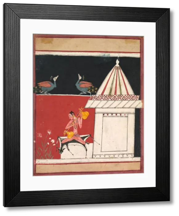 Framed Print : Kedara Ragini, c. 1650. Creator: Unknown Framed Print : Kedara Ragini, c. 1650. Creator: Unknown