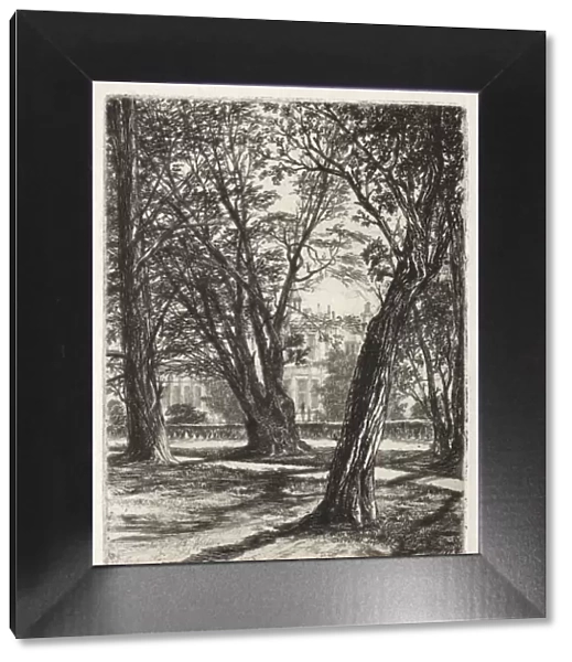 Kensington Gardens (The Small Plate), 1859. Creator: Francis Seymour Haden (British, 1818-1910)