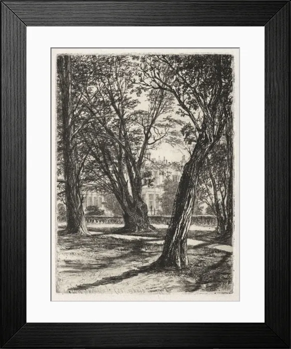 Framed Print : Kensington Gardens (The Small Plate), 1859. Creator: Francis Seymour Haden (British, 1818-1910) Framed Print : Kensington Gardens (The Small Plate), 1859. Creator: Francis Seymour Haden (British, 1818-1910)