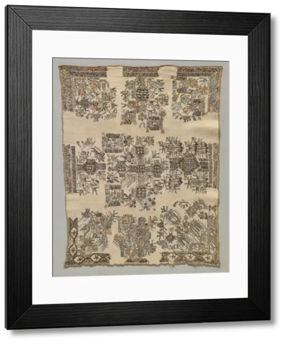 Framed Print : Kerchief, late 1800s. Creator: Unknown Framed Print : Kerchief, late 1800s. Creator: Unknown