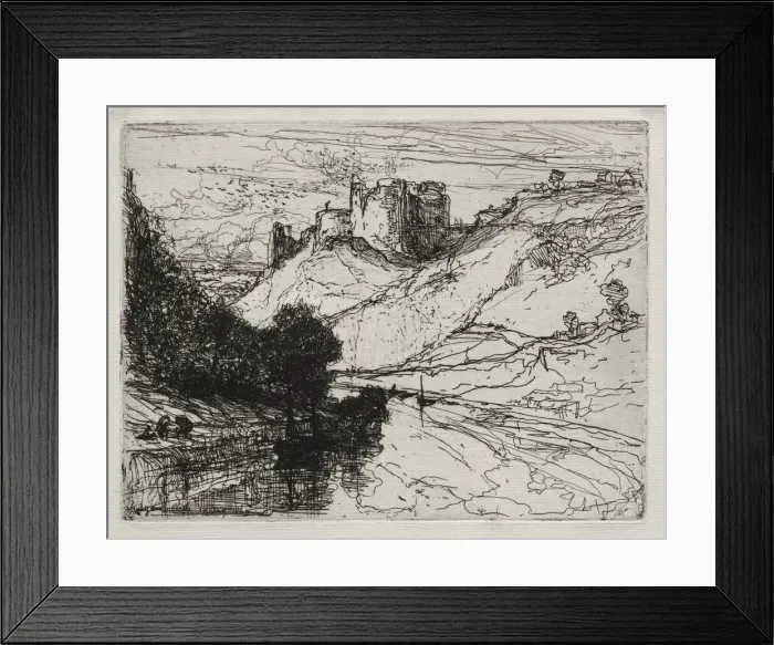 Framed Print : Kilgaren Castle, 1864. Creator: Francis Seymour Haden (British, 1818-1910) Framed Print : Kilgaren Castle, 1864. Creator: Francis Seymour Haden (British, 1818-1910)