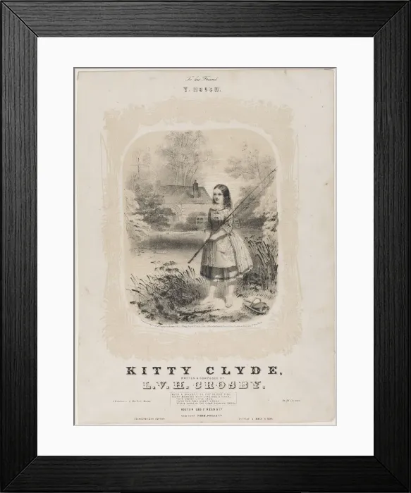 Framed Print : Kitty Clyde, 1854. Creator: Unknown Framed Print : Kitty Clyde, 1854. Creator: Unknown