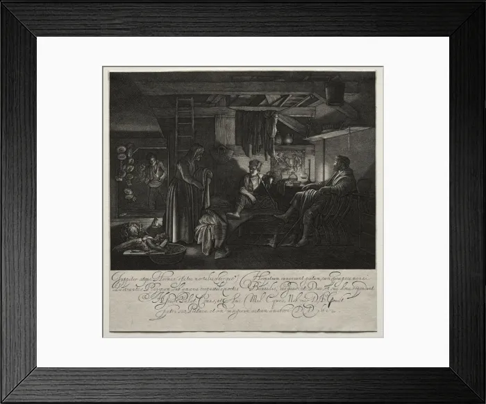 Framed Print : Jupiter and Mercury at the House of Philemon and Baucis. Creator: Hendrik Goudt (Dutch, 1585-1630) Framed Print : Jupiter and Mercury at the House of Philemon and Baucis. Creator: Hendrik Goudt (Dutch, 1585-1630)