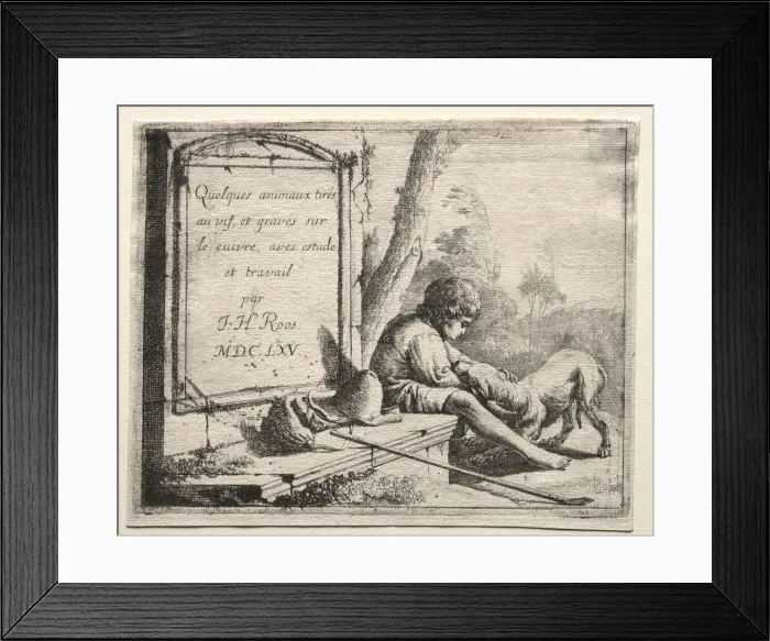 Framed Print : Johann Heinrich Roos Shepherding (series), 1665. Creator: Johann Heinrich Roos (German, 1631-1685) Framed Print : Johann Heinrich Roos Shepherding (series), 1665. Creator: Johann Heinrich Roos (German, 1631-1685)