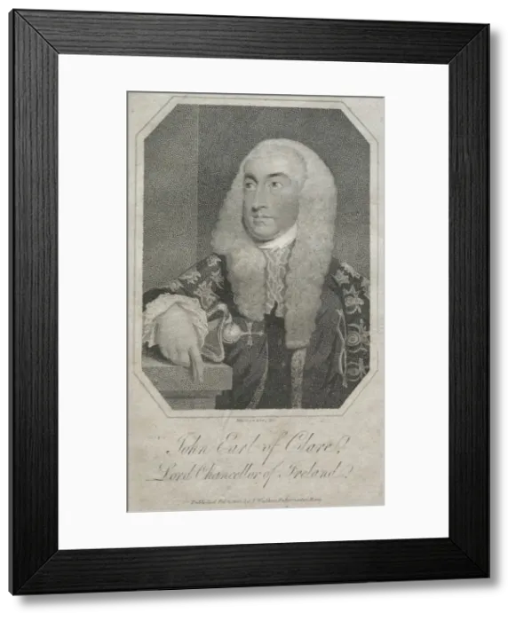 Framed Print : John Fitzgibbon, Earl of Clare (1749-1802), 1801. Creator: Mackenzie (British) Framed Print : John Fitzgibbon, Earl of Clare (1749-1802), 1801. Creator: Mackenzie (British)