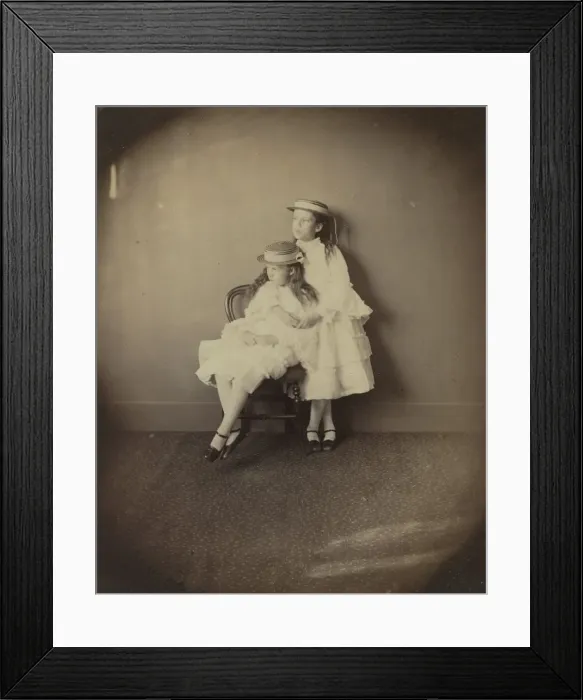 Framed Print : Julia and Ethel Arnold, 1872. Creator: Lewis Carroll (British, 1832-1898) Framed Print : Julia and Ethel Arnold, 1872. Creator: Lewis Carroll (British, 1832-1898)