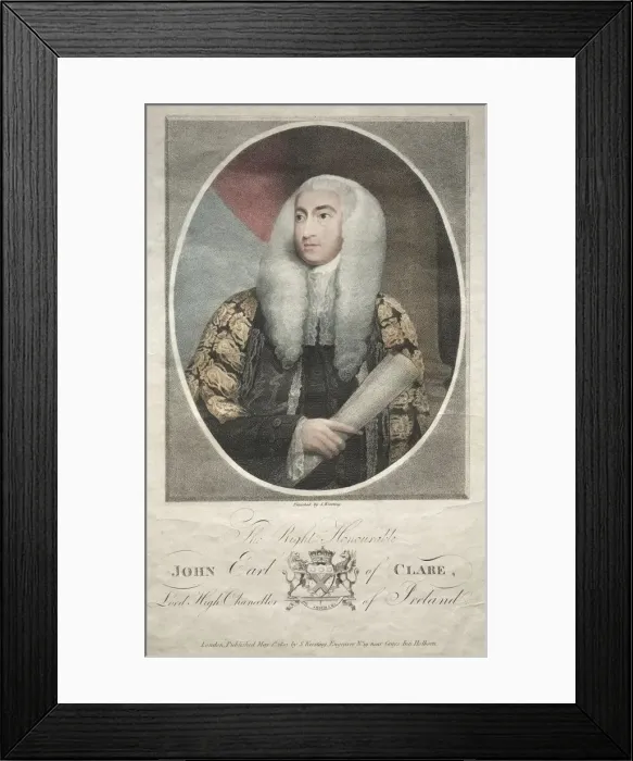 Framed Print : John Fitzgibbon, Earl of Clare, 1801. Creator: S. Kersting (British) Framed Print : John Fitzgibbon, Earl of Clare, 1801. Creator: S. Kersting (British)