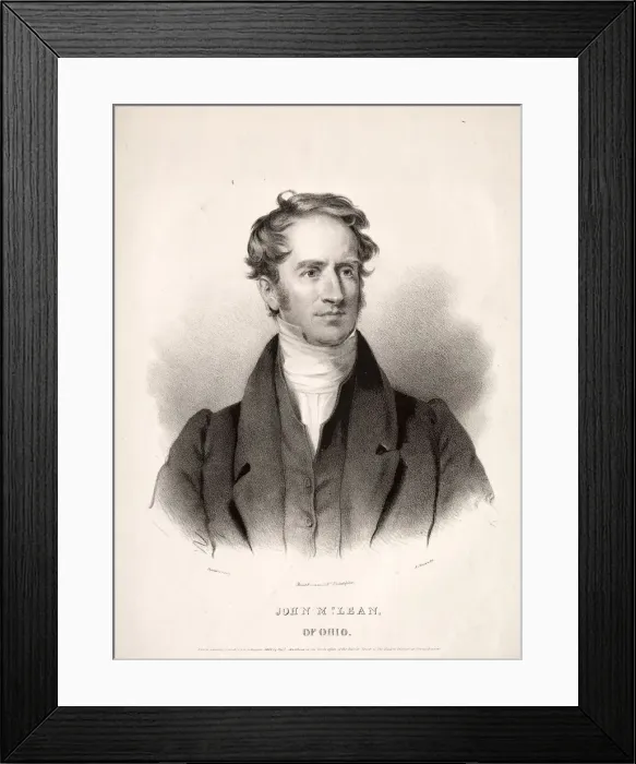 Framed Print : John McLean of Ohio, 1832. Creator: Albert Newsam (American, 1809-1864) Framed Print : John McLean of Ohio, 1832. Creator: Albert Newsam (American, 1809-1864)