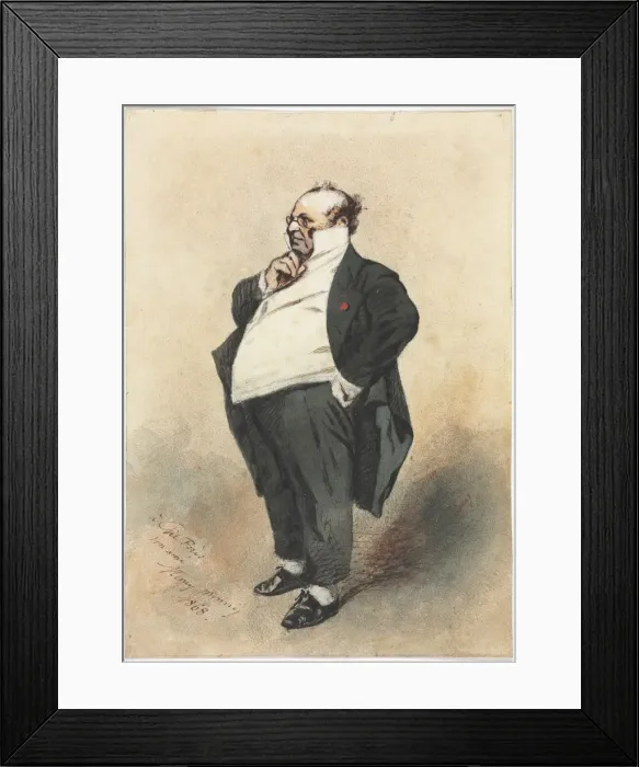 Framed Print : Joseph Prudhomme Standing, 1868. Creator: Henry Bonaventure Monnier (French, 1805-1877) Framed Print : Joseph Prudhomme Standing, 1868. Creator: Henry Bonaventure Monnier (French, 1805-1877)
