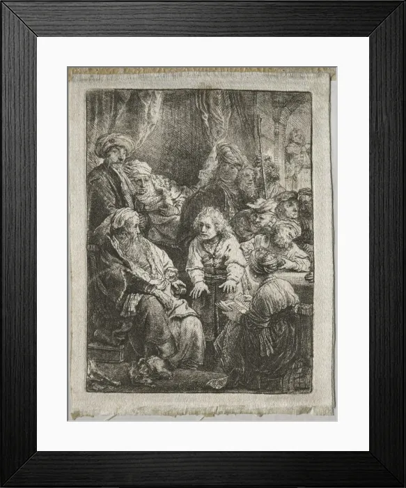 Framed Print : Joseph Telling his Dreams, 1638. Creator: Rembrandt van Rijn (Dutch, 1606-1669) Framed Print : Joseph Telling his Dreams, 1638. Creator: Rembrandt van Rijn (Dutch, 1606-1669)