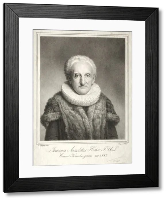 Framed Print : Johann Arnold Heise, 1819. Creator: Friedrich Carl Groger (German, 1766-1838) Framed Print : Johann Arnold Heise, 1819. Creator: Friedrich Carl Groger (German, 1766-1838)