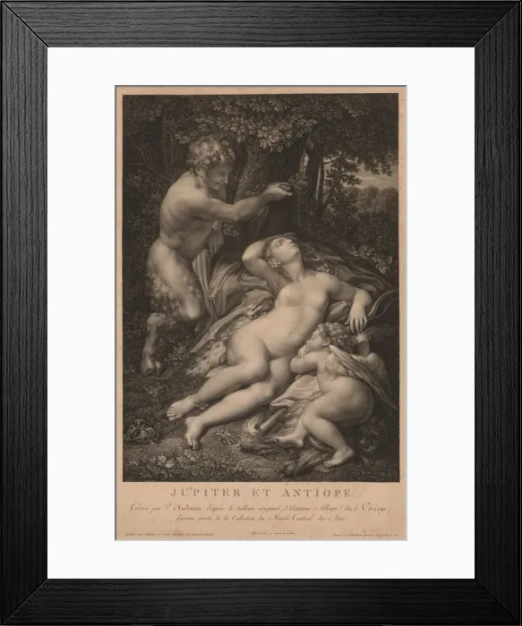 Framed Print : Jupiter and Antiope. Creator: Pierre Audouin (French, 1768-1822) Framed Print : Jupiter and Antiope. Creator: Pierre Audouin (French, 1768-1822)