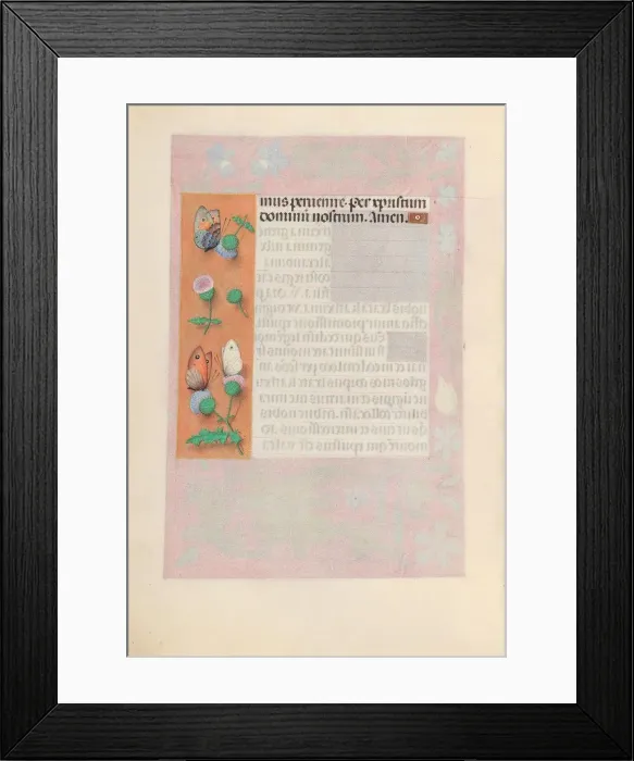 Framed Print : Hours of Queen Isabella the Catholic, Queen of Spain: Fol. 190v, c. 1500. Creator Framed Print : Hours of Queen Isabella the Catholic, Queen of Spain: Fol. 190v, c. 1500. Creator