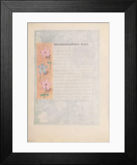 Framed Print : Hours of Queen Isabella the Catholic, Queen of Spain: Fol. 194v, c. 1500. Creator Framed Print : Hours of Queen Isabella the Catholic, Queen of Spain: Fol. 194v, c. 1500. Creator