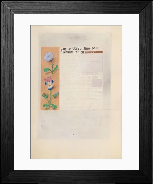 Framed Print : Hours of Queen Isabella the Catholic, Queen of Spain: Fol. 196v, c. 1500. Creator Framed Print : Hours of Queen Isabella the Catholic, Queen of Spain: Fol. 196v, c. 1500. Creator