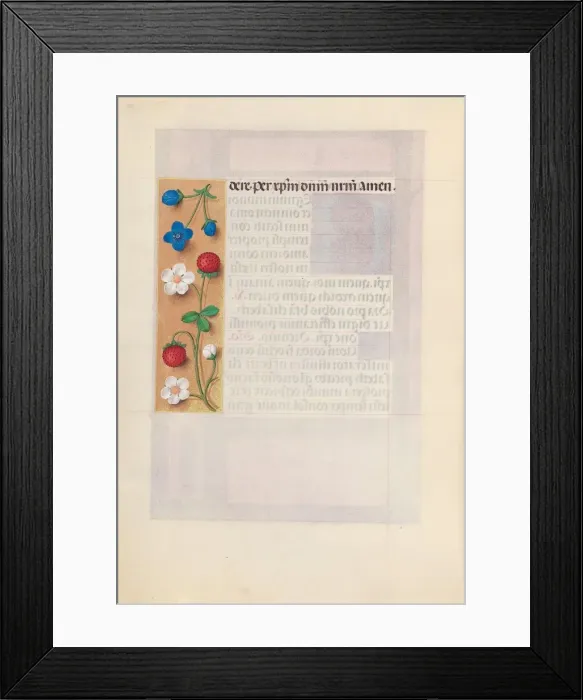 Framed Print : Hours of Queen Isabella the Catholic, Queen of Spain: Fol. 198v, c. 1500. Creator Framed Print : Hours of Queen Isabella the Catholic, Queen of Spain: Fol. 198v, c. 1500. Creator