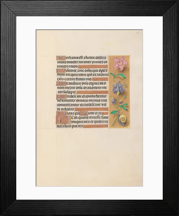 Framed Print : Hours of Queen Isabella the Catholic, Queen of Spain: Fol. 201r, c. 1500. Creator Framed Print : Hours of Queen Isabella the Catholic, Queen of Spain: Fol. 201r, c. 1500. Creator