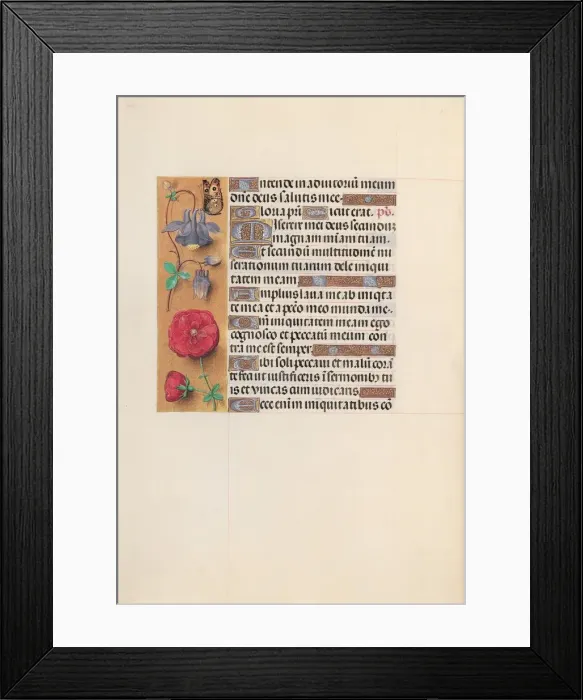 Framed Print : Hours of Queen Isabella the Catholic, Queen of Spain: Fol. 204v, c. 1500. Creator Framed Print : Hours of Queen Isabella the Catholic, Queen of Spain: Fol. 204v, c. 1500. Creator